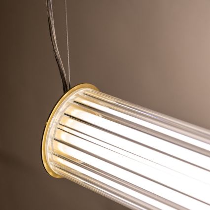 Zuma Line - LED-hämardatav rippvalgusti kaabliga LED/39W/230V 2700-6500K kuldne + kaugjuhtimispult
