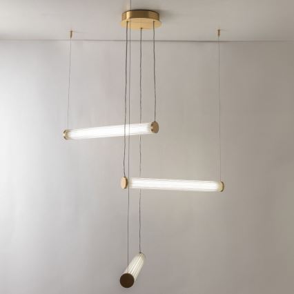 Zuma Line - LED hämardatav rippvalgusti riputuskaabliga LED/64W/230V 2700-6500K kuldne + kaugjuhtimispult