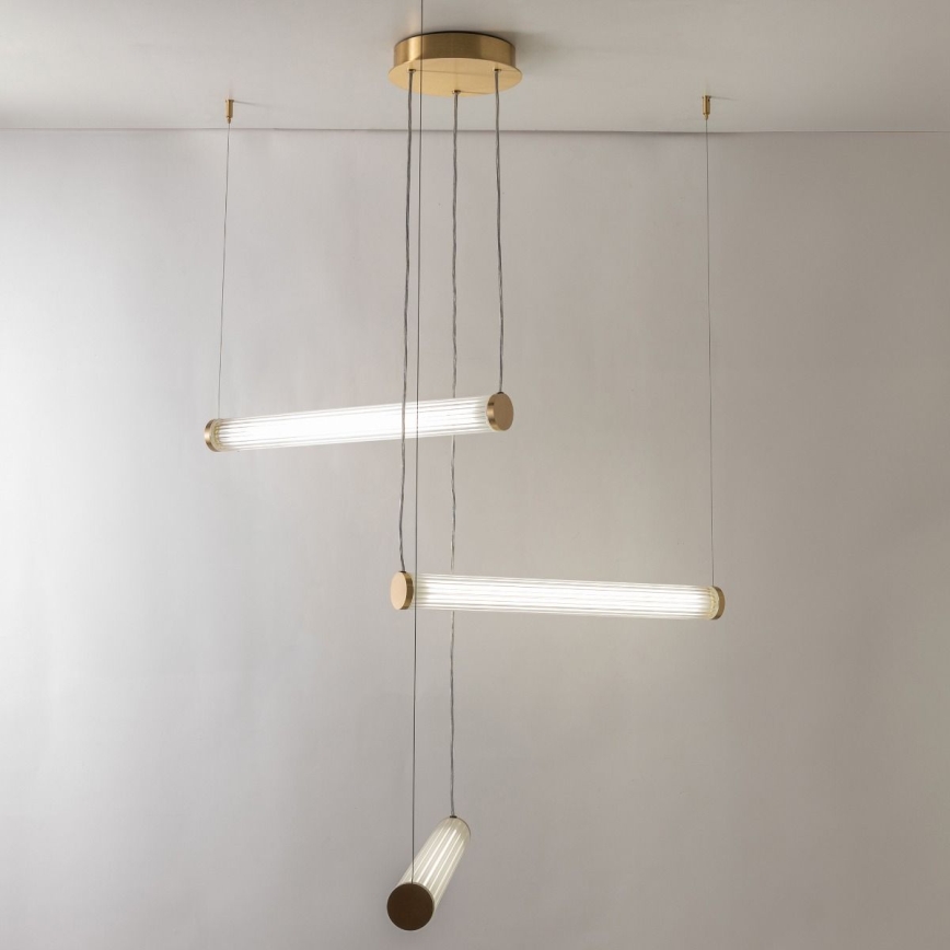 Zuma Line - LED hämardatav rippvalgusti riputuskaabliga LED/64W/230V 2700-6500K kuldne + kaugjuhtimispult
