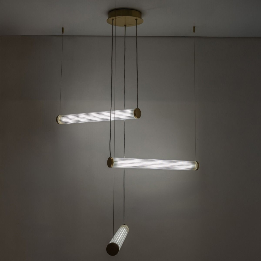 Zuma Line - LED hämardatav rippvalgusti riputuskaabliga LED/64W/230V 2700-6500K kuldne + kaugjuhtimispult