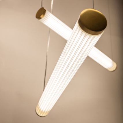 Zuma Line - LED hämardatav rippvalgusti riputuskaabliga LED/64W/230V 2700-6500K kuldne + kaugjuhtimispult