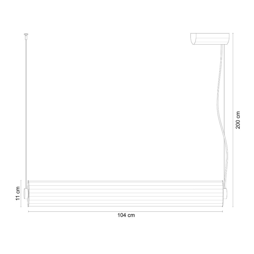 Zuma Line - Hämardatav LED-rippvalgusti kaablil LED/39W/230V 2700-6500K must, kaugjuhtimispuldiga