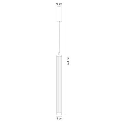 Zuma Line - hämardatav LED-rippvalgusti kaablil LED/26W/230V 2700-6500K must + kaugjuhtimispult
