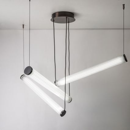 Zuma Line - LED-hämardatav rippvalgusti kaabliga LED/64W/230V 2700-6500K must + kaugjuhtimispult
