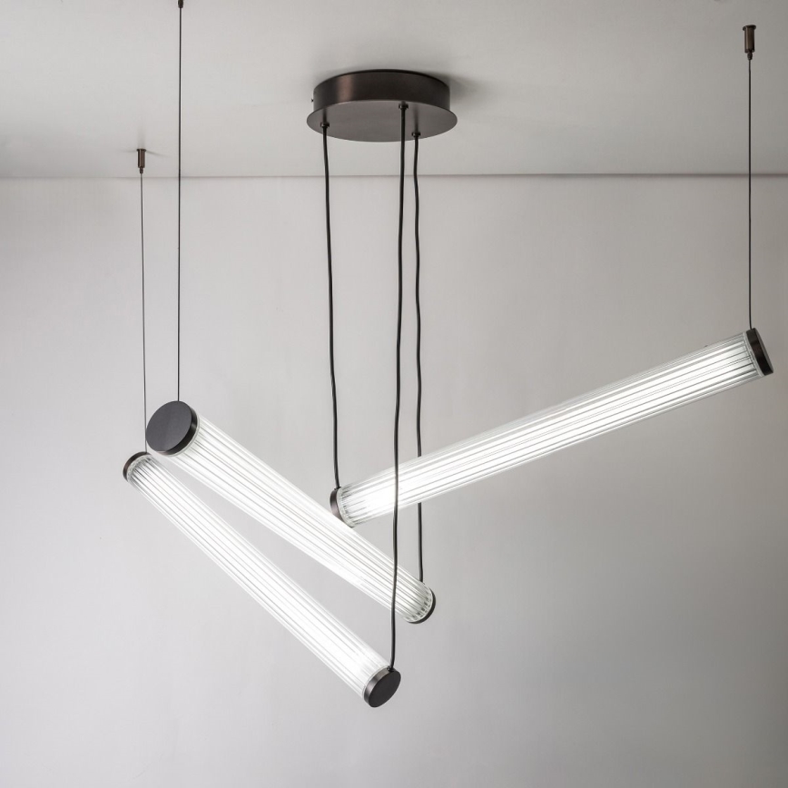 Zuma Line - LED-hämardatav rippvalgusti kaabliga LED/64W/230V 2700-6500K must + kaugjuhtimispult