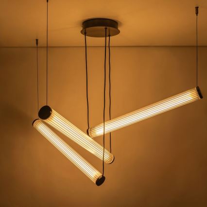 Zuma Line - LED-hämardatav rippvalgusti kaabliga LED/64W/230V 2700-6500K must + kaugjuhtimispult