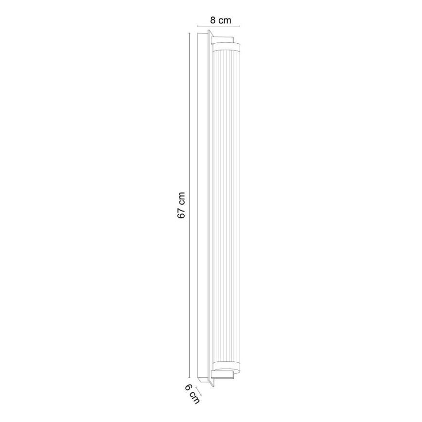 Zuma Line - hämardatav LED-seinavalgusti LED/26W/230V 2700-6500K must + kaugjuhtimispult