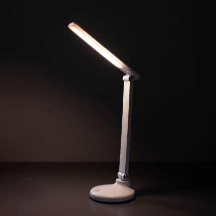Zuma Line - LED Laetav laualamp LED/6W/1200 mAh 3000/4500/6000K CRI 90 valge
