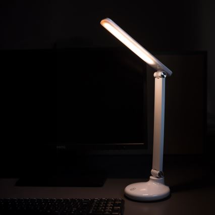 Zuma Line - LED Laetav laualamp LED/6W/1200 mAh 3000/4500/6000K CRI 90 valge