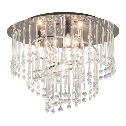 Zuma Line - Laelamp 4xG9/25W/230V, Ø 35 cm, läikiv kroom/läbipaistev