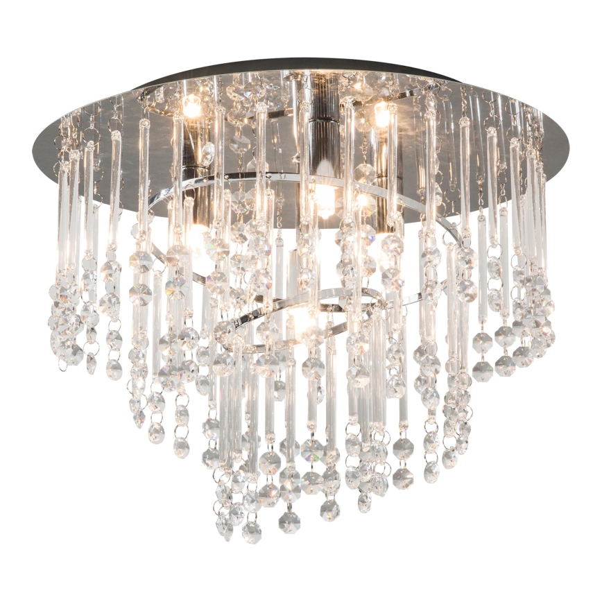 Zuma Line - Laelamp 4xG9/25W/230V, Ø 35 cm, läikiv kroom/läbipaistev