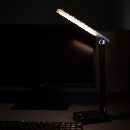Zuma Line - LED Laetav laualamp LED/8W/1200 mAh 3000/4500/6000K CRI 90 must