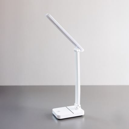 Zuma Line - LED Laetav laualamp LED/8W/1200 mAh 3000/4500/6000K CRI 90 valge
