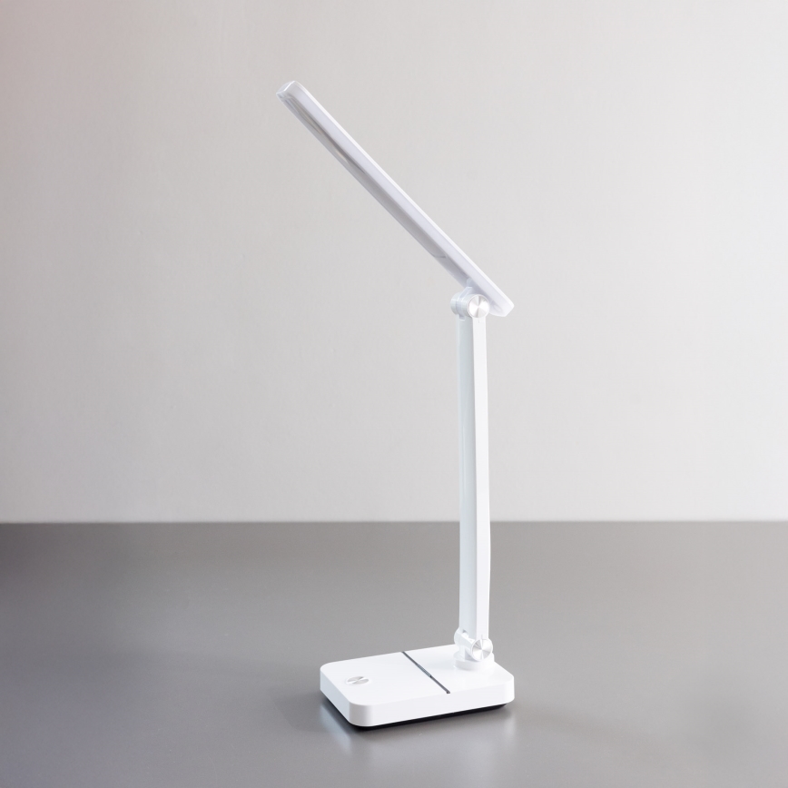 Zuma Line - LED Laetav laualamp LED/8W/1200 mAh 3000/4500/6000K CRI 90 valge