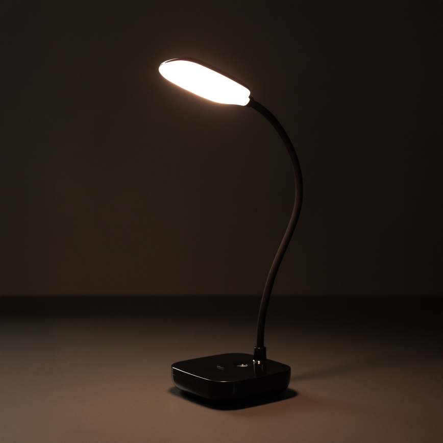 Zuma Line - LED Laetav laualamp LED/7W/1200 mAh 3000/4500/6000K must