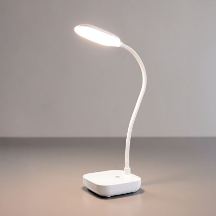 Zuma Line - LED Laetav laualamp LED/7W/1200 mAh 3000/4500/6000K CRI 90 valge