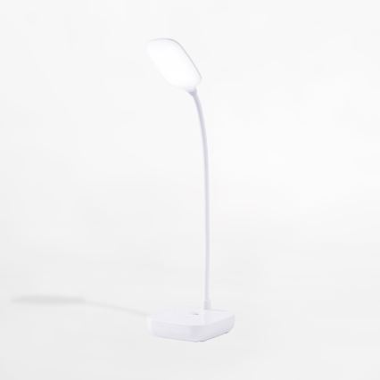 Zuma Line - LED Laetav laualamp LED/7W/1200 mAh 3000/4500/6000K CRI 90 valge