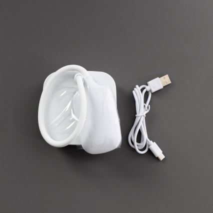 Zuma Line - LED Laetav laualamp LED/7W/1200 mAh 3000/4500/6000K CRI 90 valge