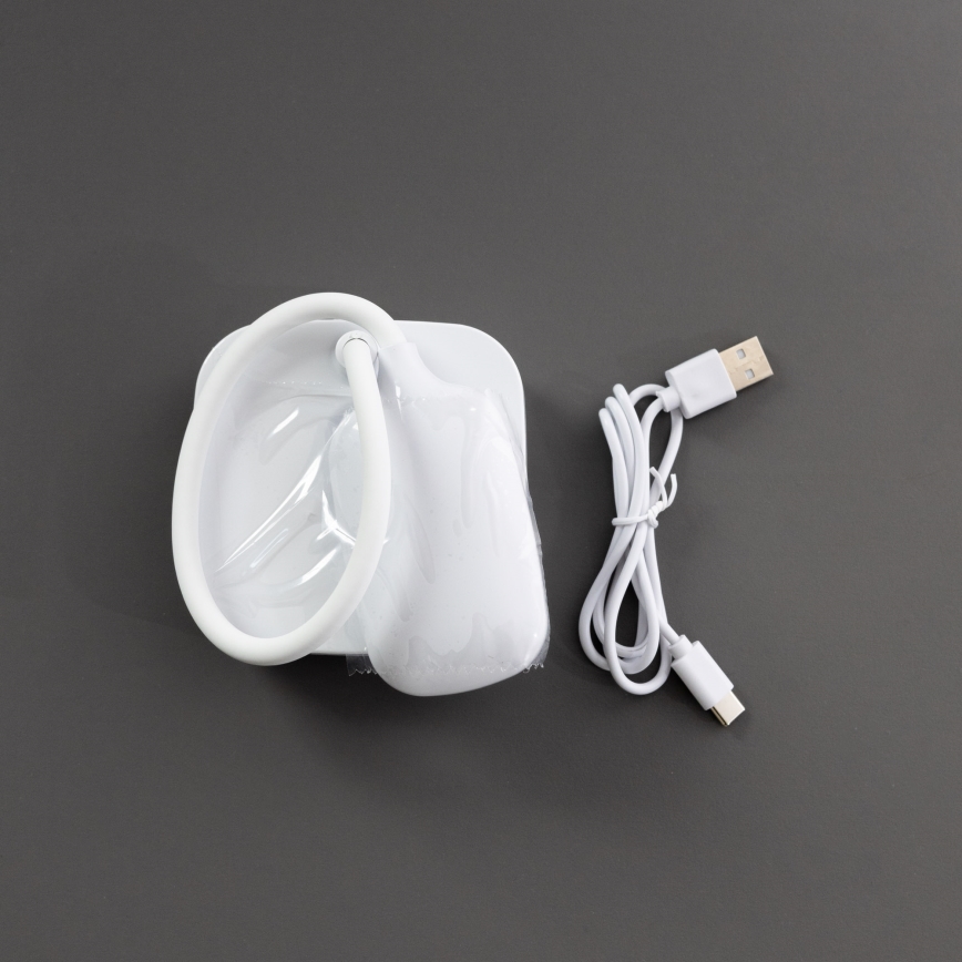 Zuma Line - LED Laetav laualamp LED/7W/1200 mAh 3000/4500/6000K CRI 90 valge