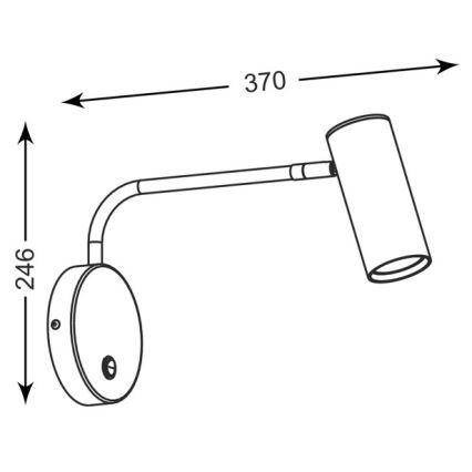 Zuma Line - Seinavalgusti 1xGU10/50W/230V läikiv kroom