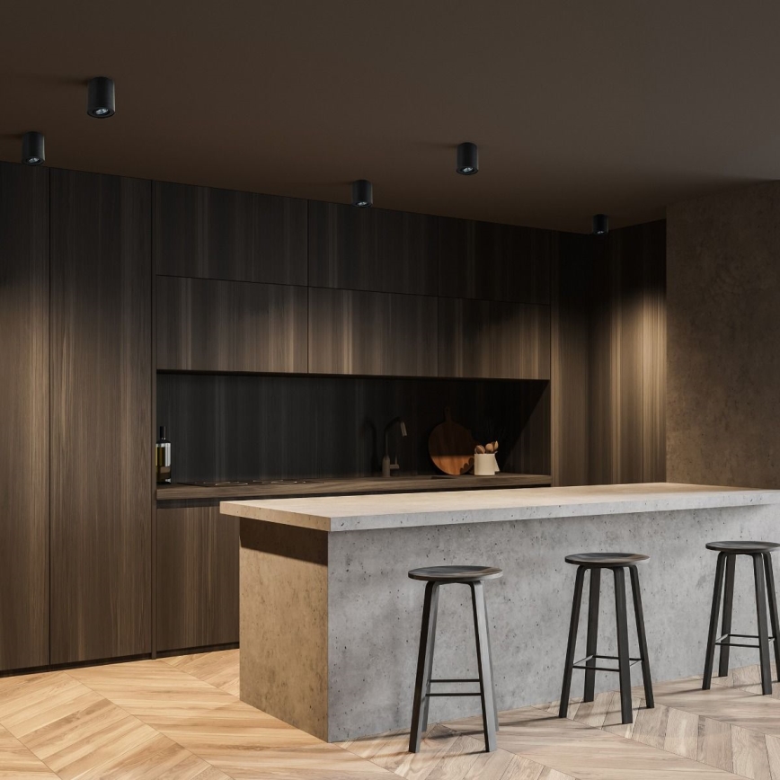 Zuma Line - LED RGBW hämardatav suunavalgusti 1xGU10/6W/230V must + kaugjuhtimispult