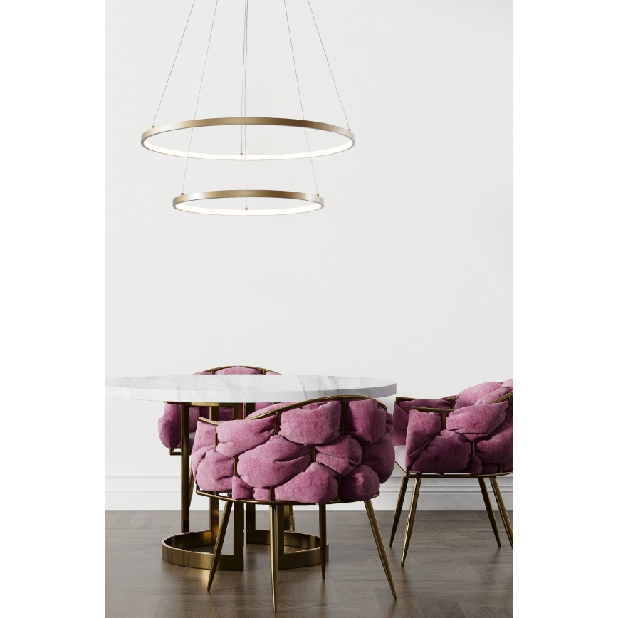 Zuma Line - LED Lühter LED/60W/230V 3000/4000/6000K d. 80 cm kuldne
