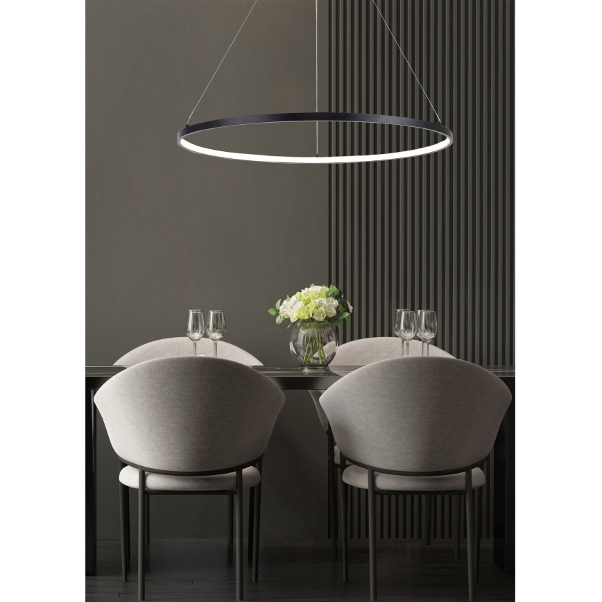 Zuma Line - LED-lühter riputuskaabliga LED/36W/230V 3000/4000/6000K läbimõõt 80 cm must