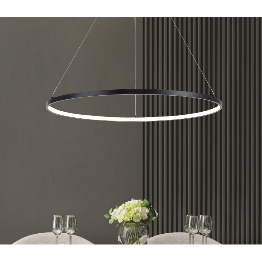 Zuma Line - LED-lühter riputuskaabliga LED/36W/230V 3000/4000/6000K läbimõõt 80 cm must