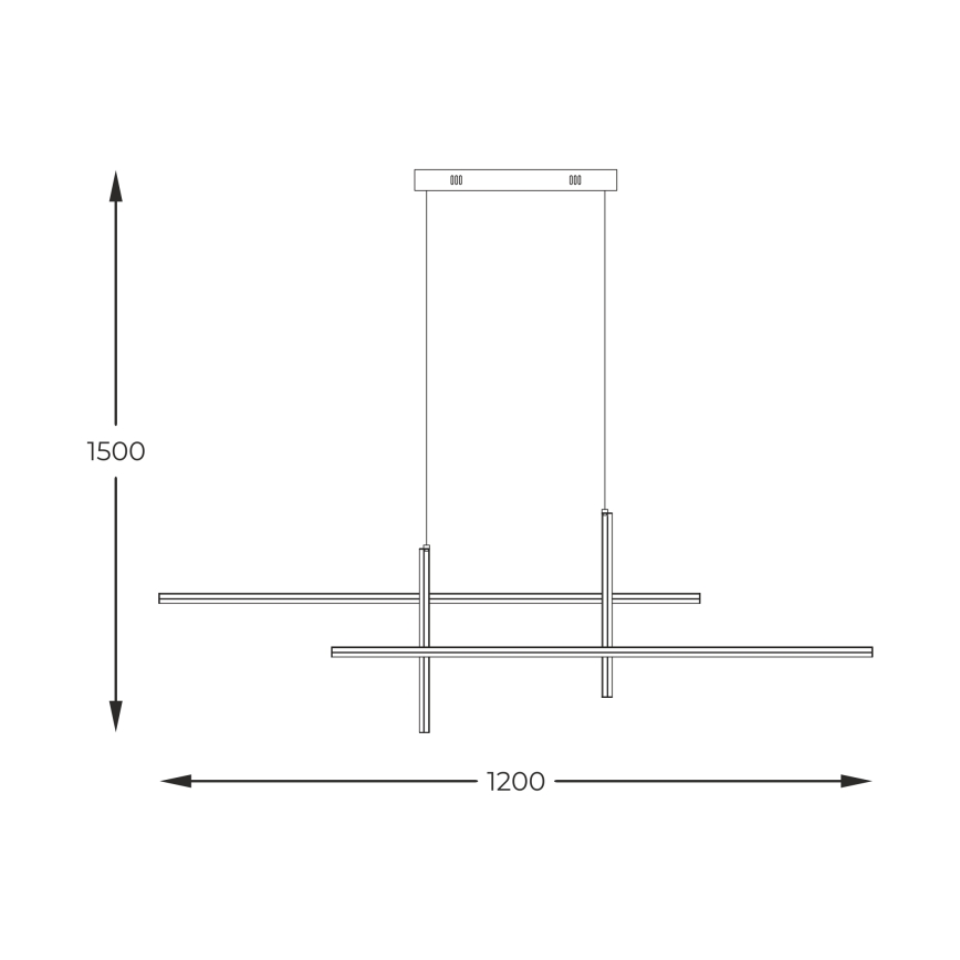 Zuma Line - LED Lühter LED/42W/230V 3000/4000/6000K kuldne