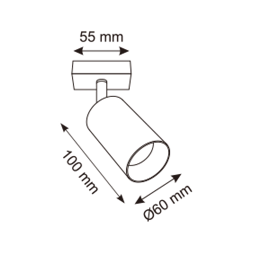 Zuma Line - Kohtvalgusti seinale 1xGU10/50W/230V must/hall