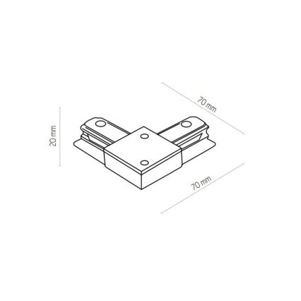 Zuma Line - Kohtvalgusti rööbassüsteemile 6xGU10/10W/230V must + rööpa tarvikud