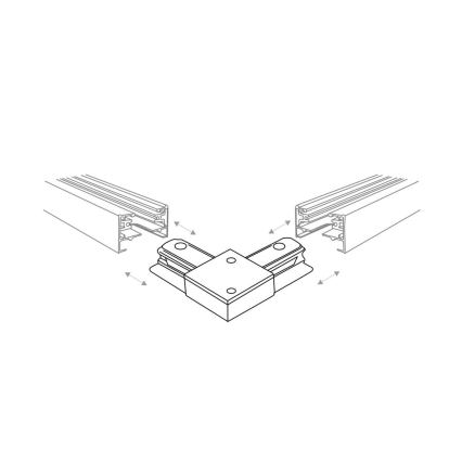 Zuma Line - Kohtvalgusti rööbassüsteemile 6xGU10/10W/230V must + rööpa tarvikud