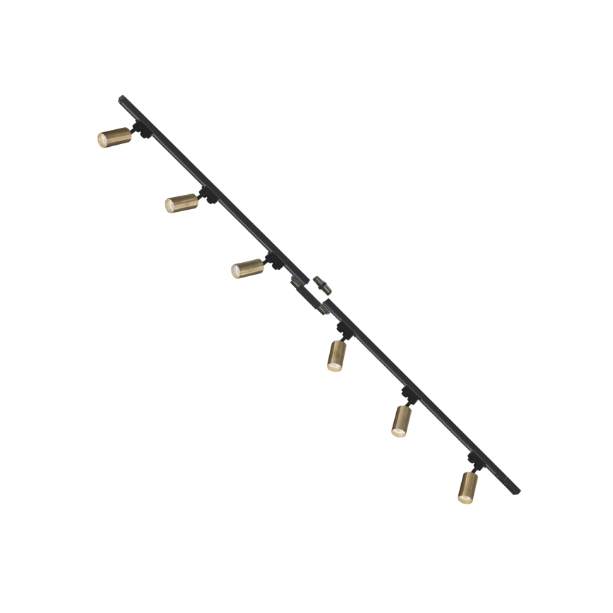 Zuma Line - Kohtvalgusti rööbassüsteemi 6xGU10/35W/230V must/kuldne