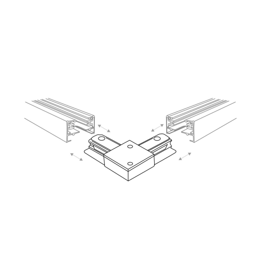 Zuma Line - Kohtvalgusti rööbassüsteemile 8xGU10/10W/230V valge + rööpa tarvikud