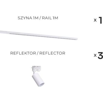 Zuma Line - Suunavalgusti liist-süsteemis 3xGU10/35W/230V valge