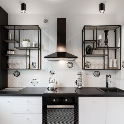 Zuma Line - LED RGBW hämardatav suunavalgusti 1xGU10/6W/230V must + kaugjuhtimispult