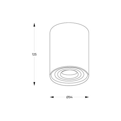 Zuma Line - LED RGBW hämardatav suunavalgusti 1xGU10/6W/230V must + kaugjuhtimispult