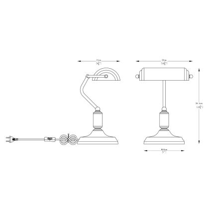 Zuma Line - Laualamp 1xE27/40W/230V hall