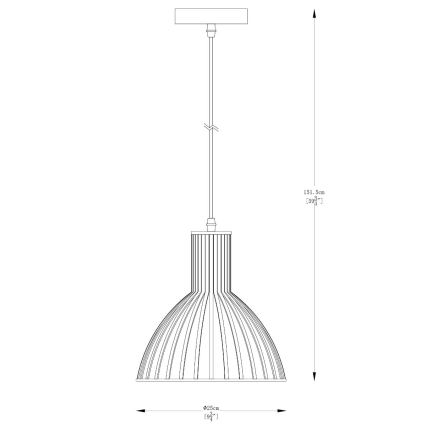 Zuma Line - Lühter 1xE27/40W/230V d. 25 cm kuldne