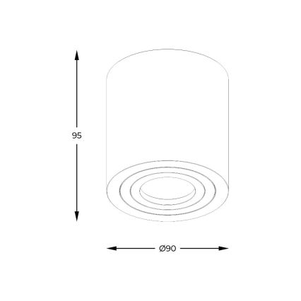Zuma Line - LED RGBW hämardatav vannitoa punktvalgusti 1xGU10/4,8W/230V IP44 valge + kaugjuhtimispult
