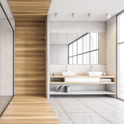 Zuma Line - LED RGBW hämardatav vannitoa punktvalgusti 1xGU10/6W/230V IP44 valge + kaugjuhtimispult