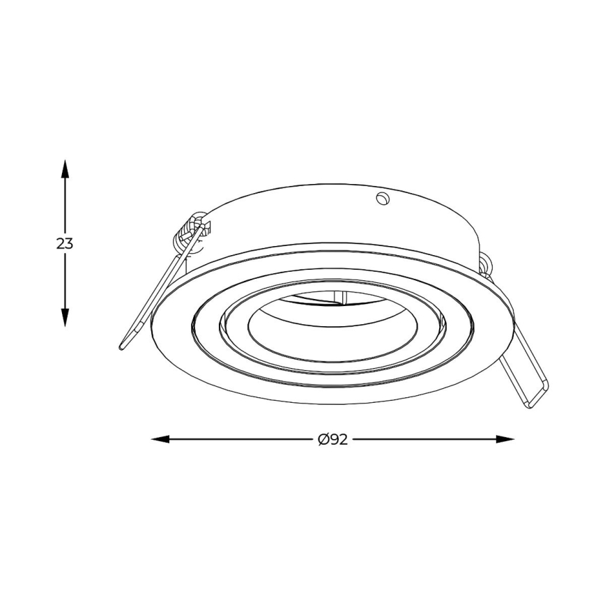 Zuma Line - Sisseehitatav laevalgusti 1xGU10/50W/230V must