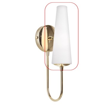Zuma Line - Asendusklaas lühtrile ja seinalambile E14 d. 7 cm