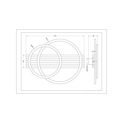 Zuma Line - LED laelamp LED/40W/230V