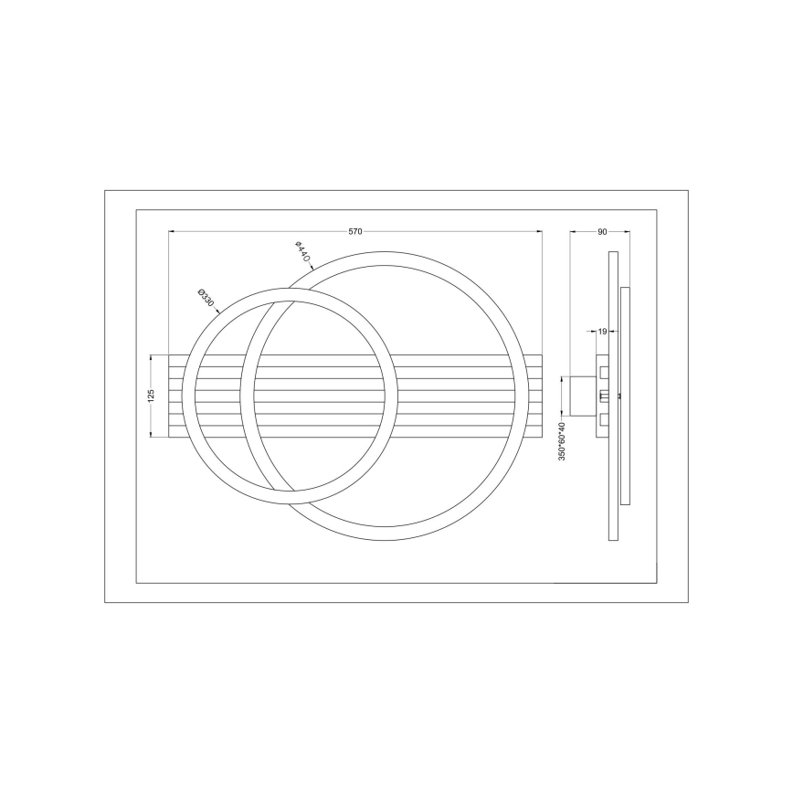 Zuma Line - LED laelamp LED/40W/230V