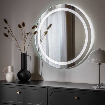 Zuma Line - Vannitoa LED-seinapeegel taustvalgustusega, LED/36W/230V, 3000/4000/6000K, läbimõõt 80 cm, IP44