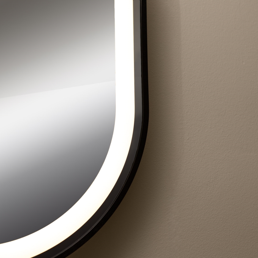 Zuma Line - LED Vannitoa seinapeegel tagatulega LED/24W/230V 3000/4000/6000K 70x50 cm IP44 must