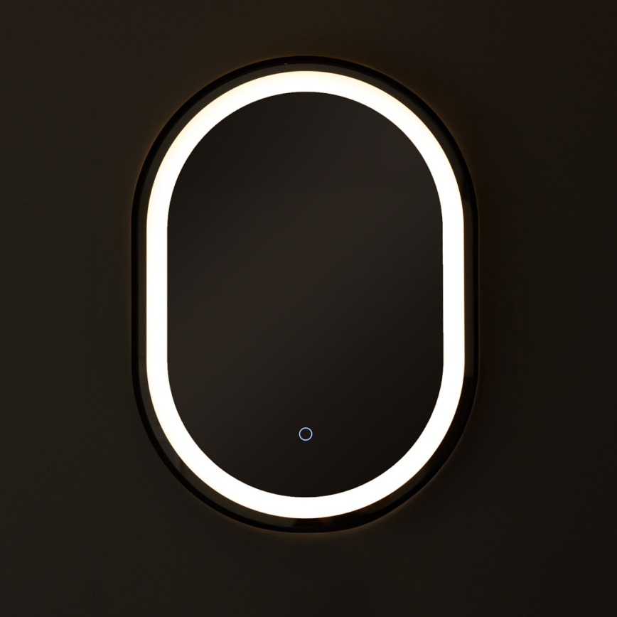 Zuma Line - LED Vannitoa seinapeegel tagatulega LED/24W/230V 3000/4000/6000K 70x50 cm IP44 must