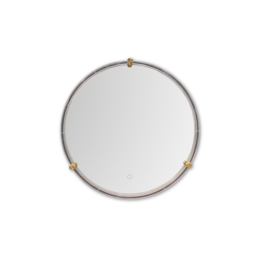 Zuma Line - LED Vannituba seinapeegel tagatulega LED/24W/230V 3000/4000/6000K d. 60 cm IP44 läbipaistev/kuldne