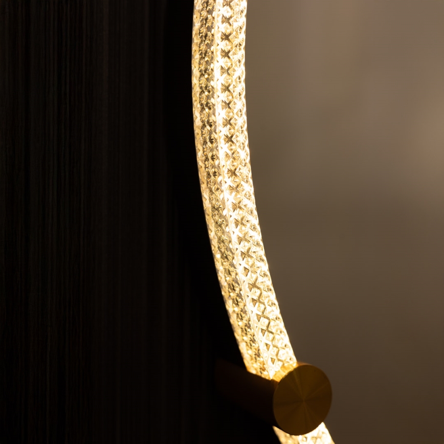 Zuma Line - LED Vannituba seinapeegel tagatulega LED/24W/230V 3000/4000/6000K d. 60 cm IP44 läbipaistev/kuldne